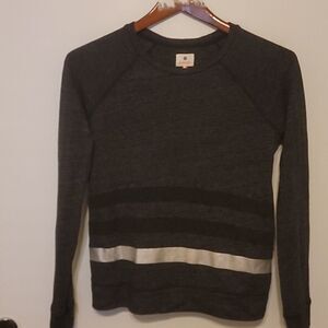 Sundry ColorBlock Striped Raglan Sweatshirt 1